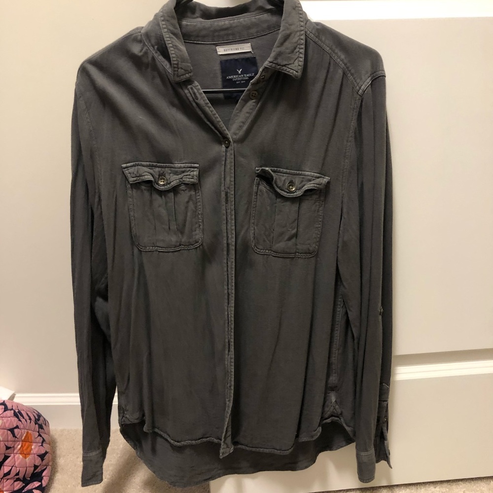 Gray Button Up - image 1